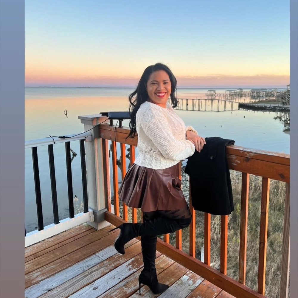 Brown Skirt leather Outfit